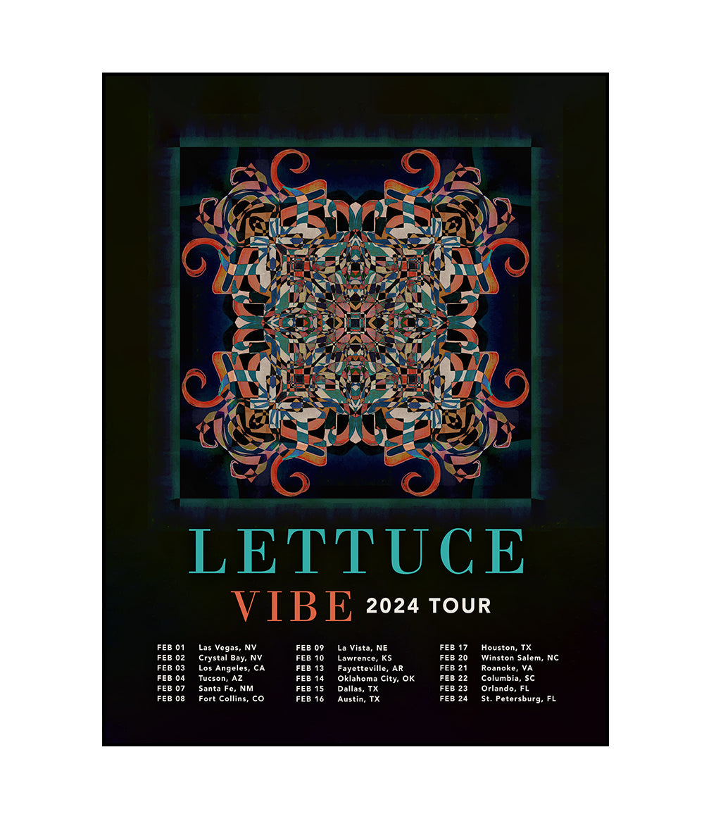 Lettuce Vibe 2024 Tour Limited Edition Poster Lettuce Merchandise