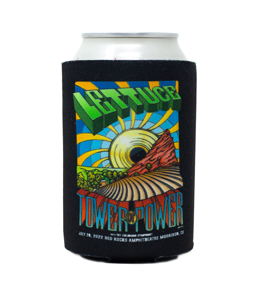 Lettuce Tower of Power Red Rocks Koozie Lettuce Merchandise