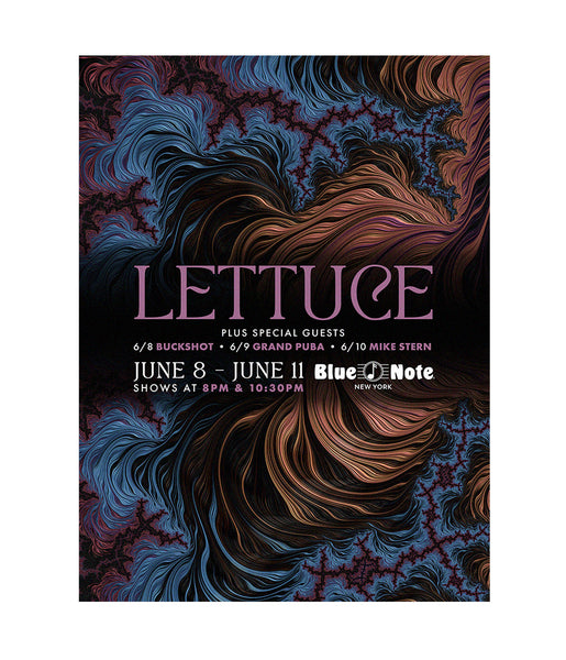 Lettuce 2023 Blue Note NYC Poster Lettuce Merchandise Lettuce 2023 Blue Note NYC Poster Lettuce Merchandise