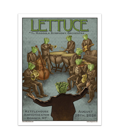 Lettuce Symphony On The River 8/28/26 Limited Edition Poster