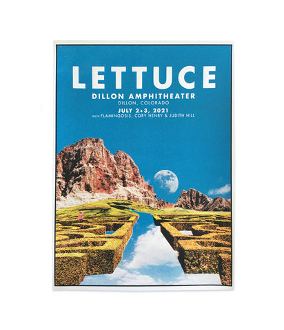 Lettuce Dillon, CO July 2021 Limited Edition Poster