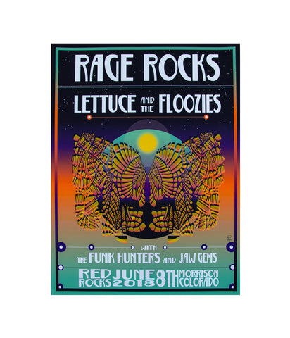 Lettuce Rage Rocks 2018 Poster
